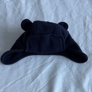 GAP Navy Blue Fleece Kids Hat with Bear Ears